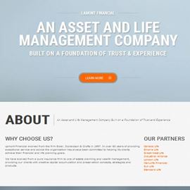 image of lamont wealth website