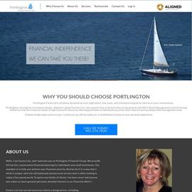 image of portlington finacial website